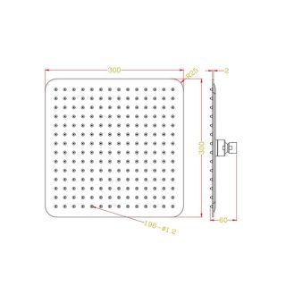 Верхний душ Rav Slezak KS0004Z бронза